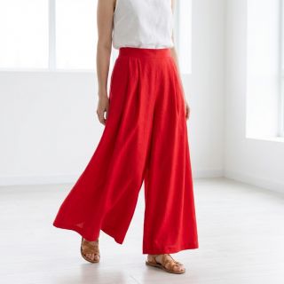 Cotton fabric with viscose red