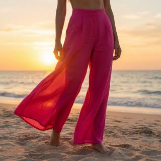 Cotton fabric with viscose fuchsia