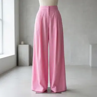 Cotton fabric with viscose light pink