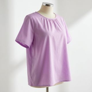 Cotton fabric with viscose lilac