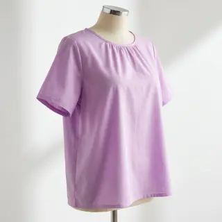 Cotton fabric with viscose lilac