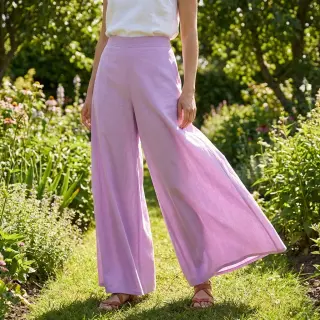 Cotton fabric with viscose lilac