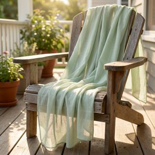 Cotton fabric with viscose mint