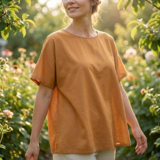 Cotton fabric with viscose bronze