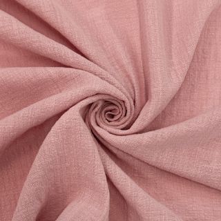Cotton fabric SLUB WASHED old rose
