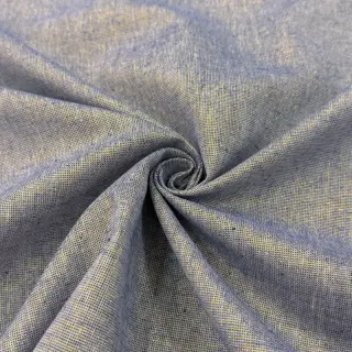 Cotton fabric with linen LUREX blue