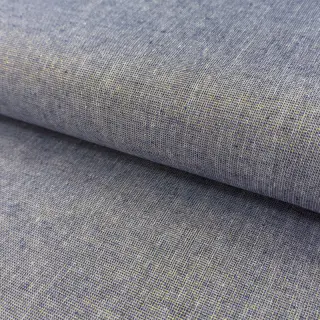 Cotton fabric with linen LUREX blue
