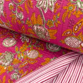 Cotton fabric QUILT Gange fuchsia