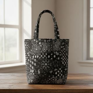 Cotton fabric Farwest noir