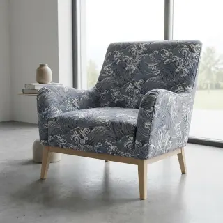 Decoration fabric jacquard Swell allover argent