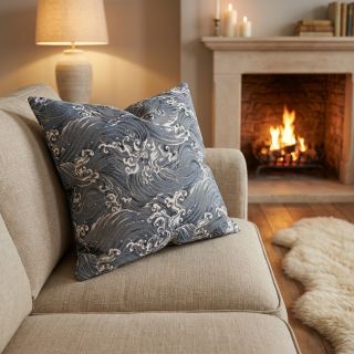 Decoration fabric jacquard Swell allover argent