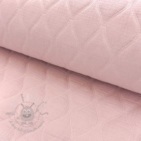 Double gauze/muslin QUILT Wave soft rose