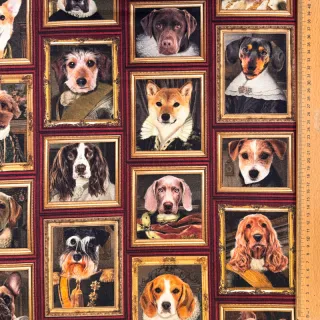 Decoration fabric Dogs golden age digital print