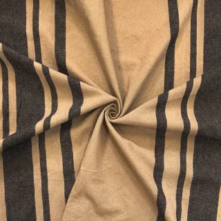 Decoration fabric Bernadette stripe lin noir