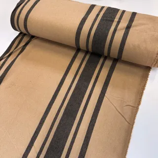 Decoration fabric Bernadette stripe lin noir