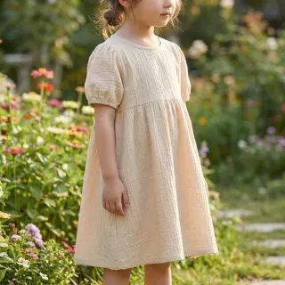 Double gauze/muslin SLUB SIMPLY NATURAL