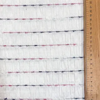Cotton fabric DOBBY CRINKLE Stripe white