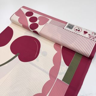 Cotton fabric Cherries playmat PANEL digital print