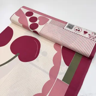 Cotton fabric Cherries playmat PANEL digital print