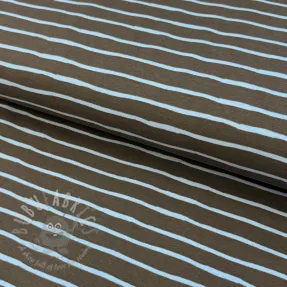 Jersey Stripes dark khaki