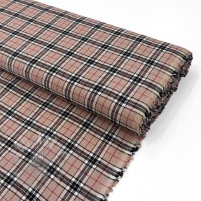 Cotton fabric LIGHT FLANNEL Check design F