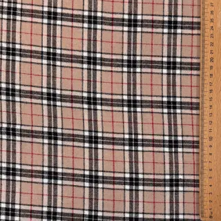 Cotton fabric LIGHT FLANNEL Check design F