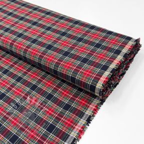 Cotton fabric LIGHT FLANNEL Check design C