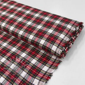 Cotton fabric LIGHT FLANNEL Check design D