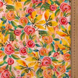 Viscose RAYON POPLIN Printed Rosie design C