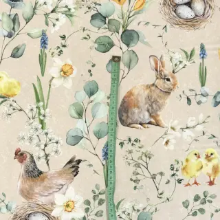 Decoration fabric Happy spring scene digital print