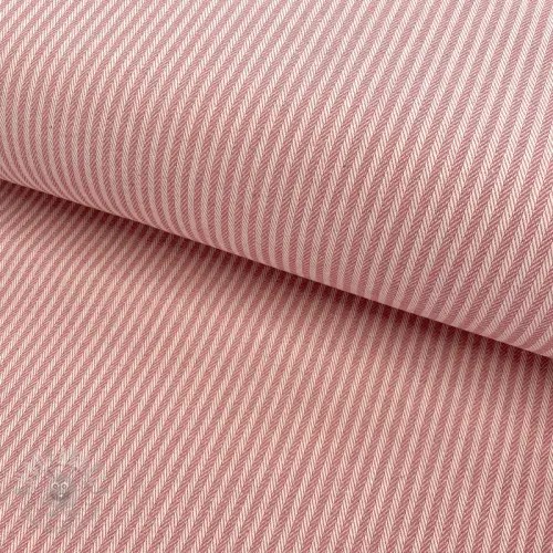Decoration fabric DOBBY Colored stripe blush