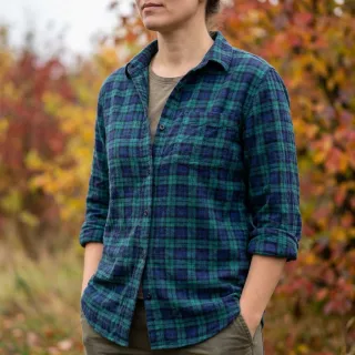 Cotton fabric LIGHT FLANNEL Check design A