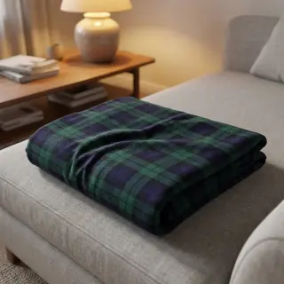 Cotton fabric LIGHT FLANNEL Check design B