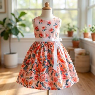 Viscose RAYON POPLIN Printed Rosie design B