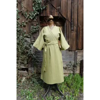Linen enzyme washed moss