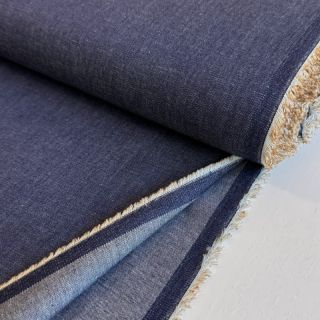 Cotton fabric JEANS Chambre dark blue