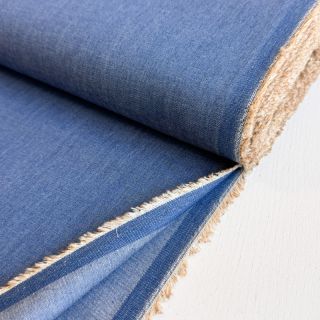 Cotton fabric JEANS Chambre dark jeans