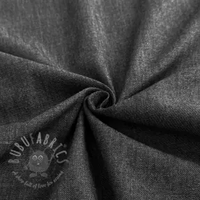 Cotton fabric JEANS Chambre black