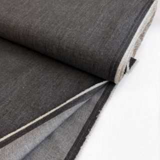 Cotton fabric JEANS Chambre black