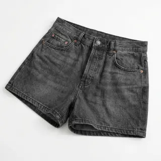 Cotton fabric JEANS Chambre black