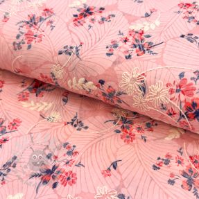 Cotton fabric with a blend Burny lovely pink