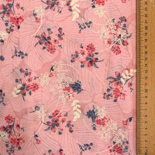 Cotton fabric with a blend Burny lovely pink