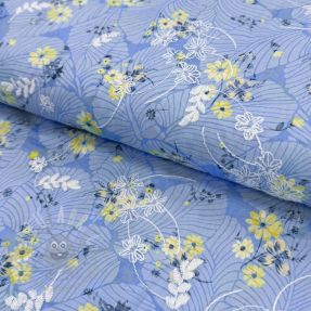 Cotton fabric with a blend Burny lovely blue