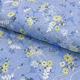 Cotton fabric with a blend Burny lovely blue