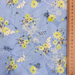 Cotton fabric with a blend Burny lovely blue