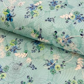 Cotton fabric with a blend Burny lovely green
