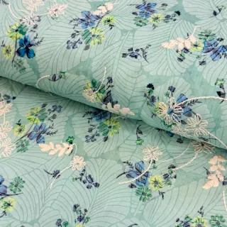 Cotton fabric with a blend Burny lovely green