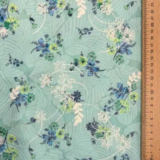 Cotton fabric with a blend Burny lovely green