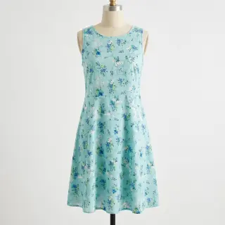 Cotton fabric with a blend Burny lovely green