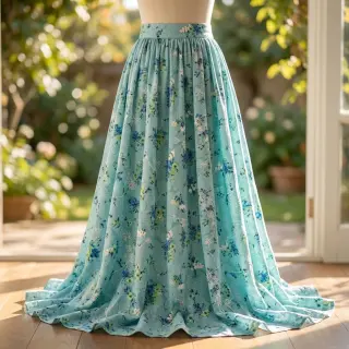 Cotton fabric with a blend Burny lovely green